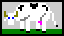 A drawing of a cow