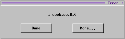 Error:
: cook.so.6.0